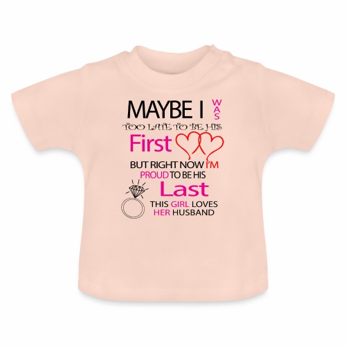 I love my husband - gift idea - Baby Organic T-Shirt with Round Neck