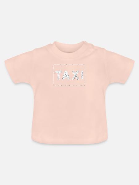 Taxi - Baby Bio-T-Shirt mit Rundhals - Kristallrosa