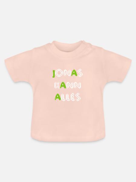 Jonas - Baby Bio-T-Shirt mit Rundhals - Kristallrosa