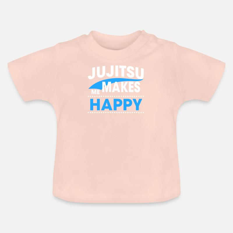 JUJITSU - T-shirt bio col rond Bébé - rose cristal