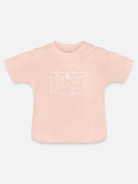 Fechten Degen Säbel Parade Da Vinci Geschenk - Baby Bio-T-Shirt mit Rundhals - Kristallrosa