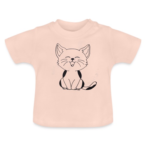kitten - Baby biologisch T-shirt met ronde hals