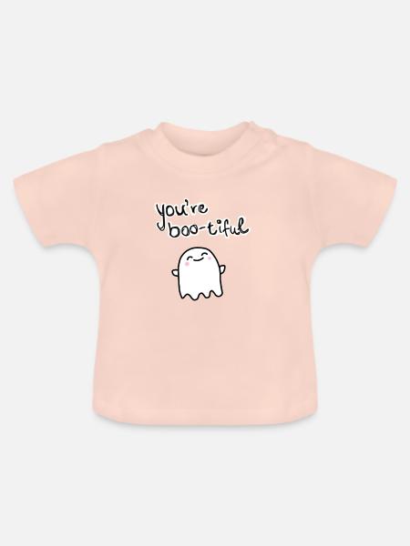 You're Boo-tiful Geist - Baby Bio-T-Shirt mit Rundhals - Kristallrosa