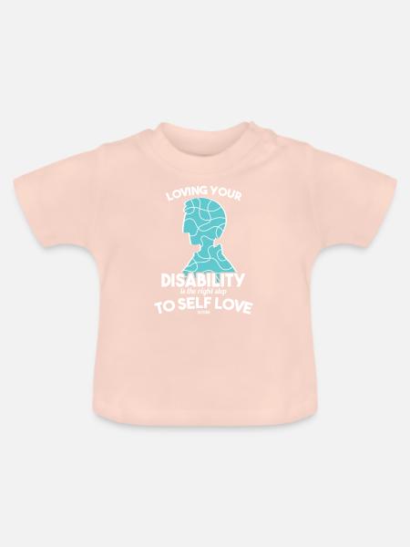 Autsimus Behinderung Asper Autist - Baby Bio-T-Shirt mit Rundhals - Kristallrosa