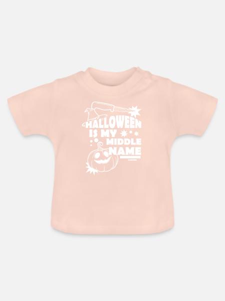 cooles Halloweenkostüm - Baby Bio-T-Shirt mit Rundhals - Kristallrosa