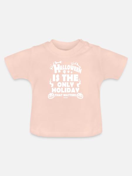 Halloween Kostüm - Baby Bio-T-Shirt mit Rundhals - Kristallrosa
