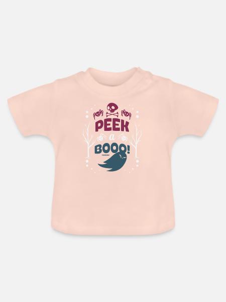 unheimlich Gespenst Halloween Geschenk - Baby Bio-T-Shirt mit Rundhals - Kristallrosa