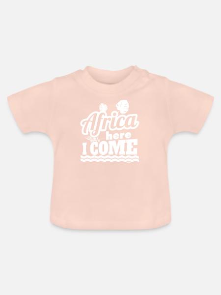 Afrika - Baby Bio-T-Shirt mit Rundhals - Kristallrosa