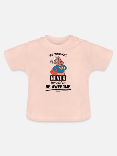 coole Oma Mutter Großmutter Held - Baby Bio-T-Shirt mit Rundhals - Kristallrosa