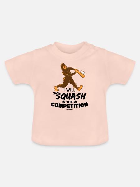 Sasquatch Baseball - Baby Bio-T-Shirt mit Rundhals - Kristallrosa