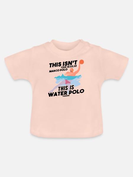 Wasserball - Baby Bio-T-Shirt mit Rundhals - Kristallrosa