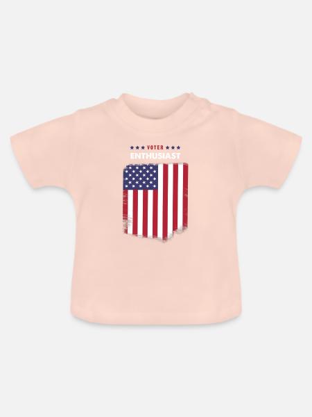 Wähler-Enthusiast - Baby Bio-T-Shirt mit Rundhals - Kristallrosa