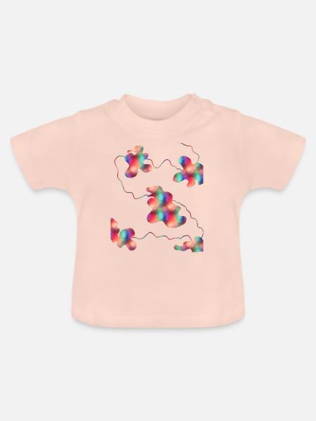 Sich vorstellen - Baby Bio-T-Shirt mit Rundhals - Kristallrosa