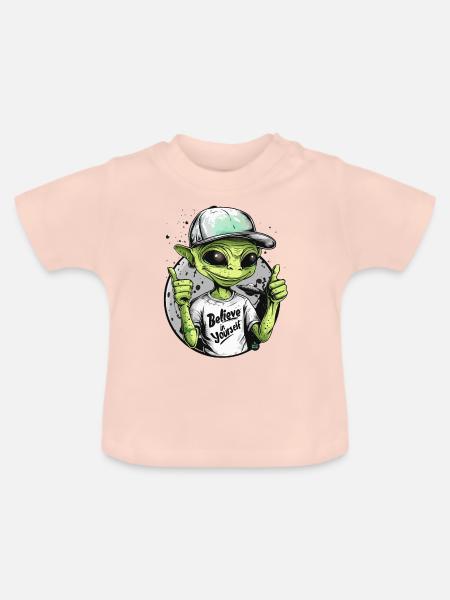 Astro-Ermächtigung - Baby Bio-T-Shirt mit Rundhals - Kristallrosa