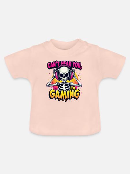 SPIEL - Baby Bio-T-Shirt mit Rundhals - Kristallrosa