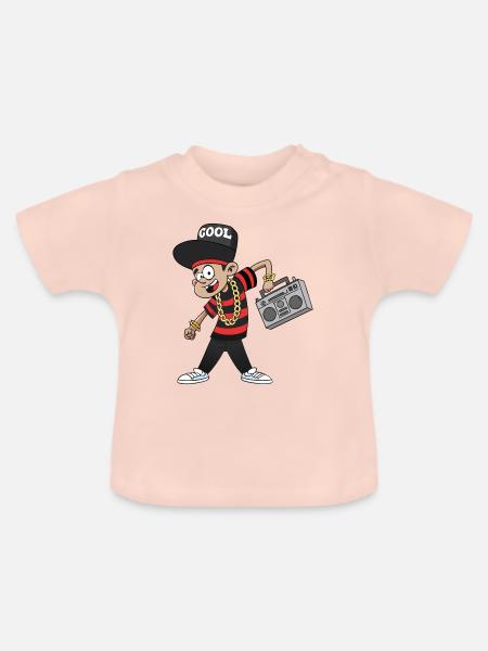 PUNK-MANN - Baby Bio-T-Shirt mit Rundhals - Kristallrosa