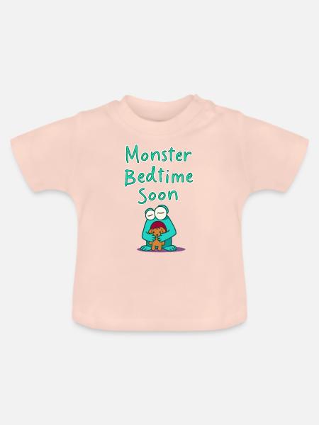 Monster Fun - Baby Bio-T-Shirt mit Rundhals - Kristallrosa