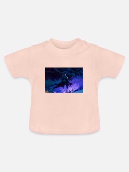 Dämonenkrieger - Baby Bio-T-Shirt mit Rundhals - Kristallrosa