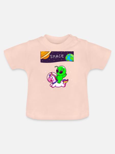 Raum - Baby Bio-T-Shirt mit Rundhals - Kristallrosa