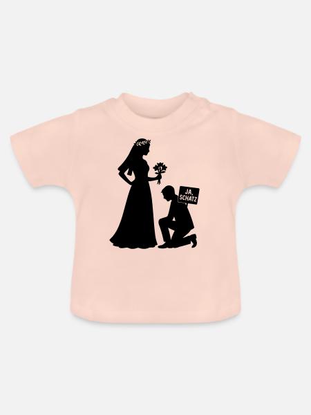 ehepaar - Baby Bio-T-Shirt mit Rundhals - Kristallrosa