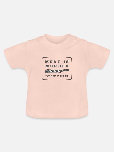 Meat - Baby Bio-T-Shirt mit Rundhals - Kristallrosa