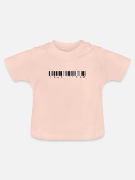 Bräutigam - Baby Bio-T-Shirt mit Rundhals - Kristallrosa