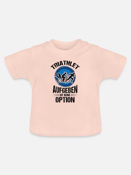 Triathlet - Baby Bio-T-Shirt mit Rundhals - Kristallrosa