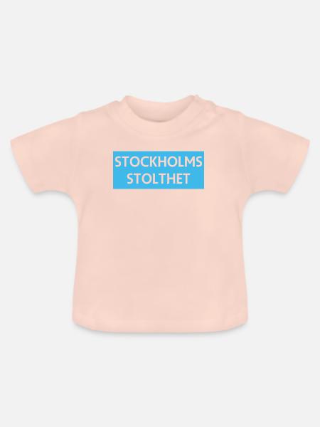 Stockholmer Stolz - Baby Bio-T-Shirt mit Rundhals - Kristallrosa