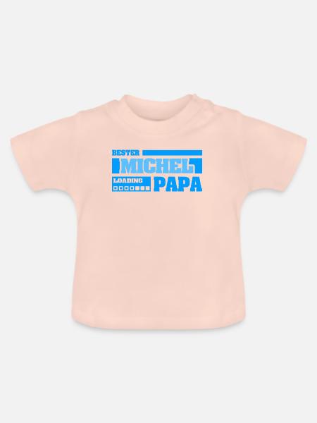 Geschenk für Michel - Baby Bio-T-Shirt mit Rundhals - Kristallrosa