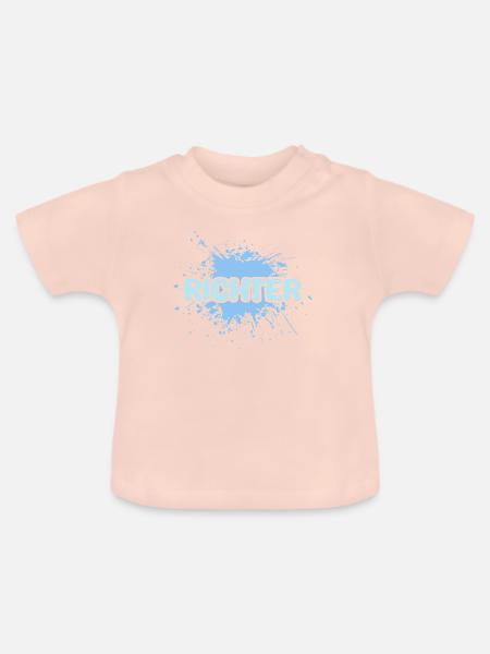 Aufgabe Richter - Baby Bio-T-Shirt mit Rundhals - Kristallrosa