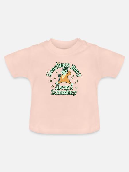 Fancy Schmancy - Baby Bio-T-Shirt mit Rundhals - Kristallrosa