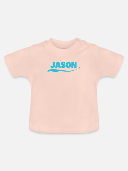 Geschenk für Jason - Baby Bio-T-Shirt mit Rundhals - Kristallrosa