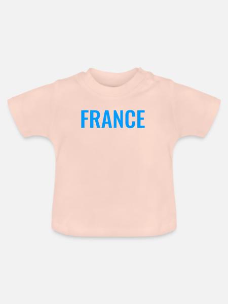 France Blue - Baby Bio-T-Shirt mit Rundhals - Kristallrosa