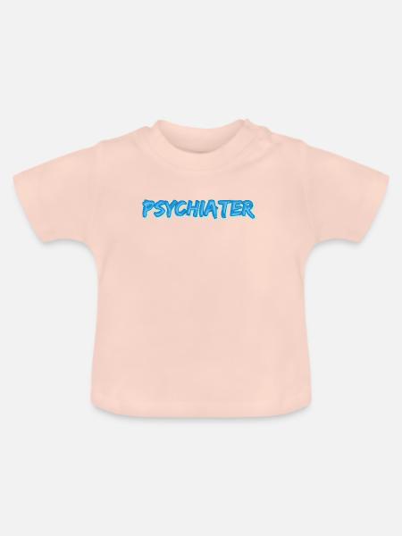 Psychiater - Baby Bio-T-Shirt mit Rundhals - Kristallrosa