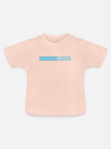Helmut als Name - Baby Bio-T-Shirt mit Rundhals - Kristallrosa