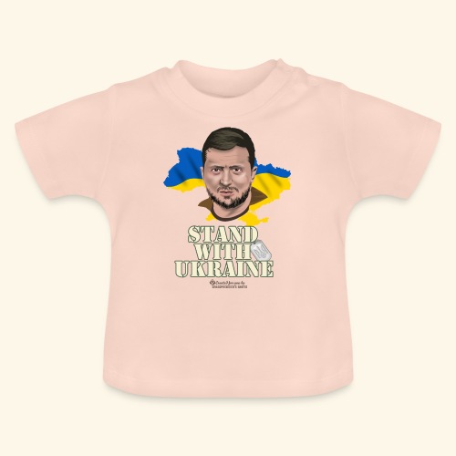 Selenskyj Stand with Ukraine - Baby Bio-T-Shirt mit Rundhals