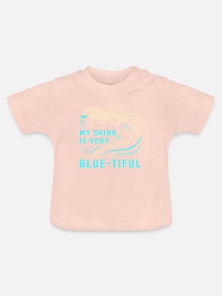 Eidechse - Baby Bio-T-Shirt mit Rundhals - Kristallrosa