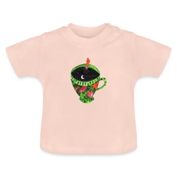 Einsame Frau - Baby Bio-T-Shirt mit Rundhals - Kristallrosa - Vorne