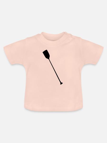 Paddel - Baby Bio-T-Shirt mit Rundhals - Kristallrosa