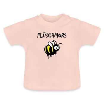 Plüschmors, Hummel, Plattdeutsch - Baby Bio-T-Shirt mit Rundhals - Kristallrosa - Vorne
