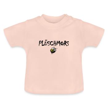 Plüschmors, Hummel, Plattdeutsch - Baby Bio-T-Shirt mit Rundhals - Kristallrosa - Vorne