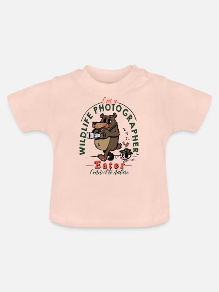 Naturfotograf - Baby Bio-T-Shirt mit Rundhals - Kristallrosa