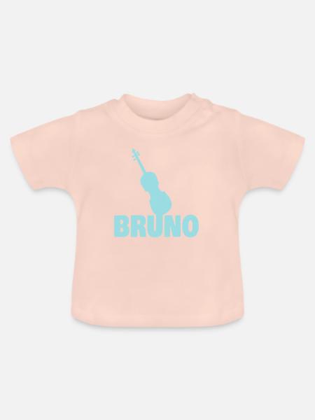 Bruno - Baby Bio-T-Shirt mit Rundhals - Kristallrosa