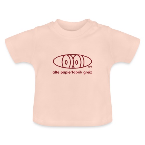 Logo Rot - Baby Bio-T-Shirt mit Rundhals