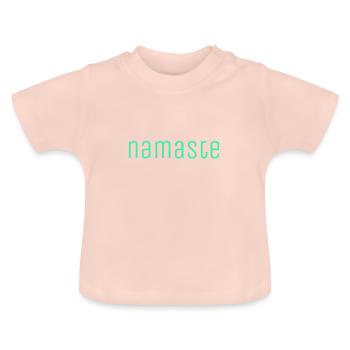 namaste/ Mode - Baby Bio-T-Shirt mit Rundhals - Kristallrosa - Vorne