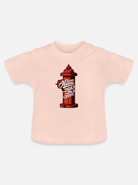 HATERS - Baby Bio-T-Shirt mit Rundhals - Kristallrosa