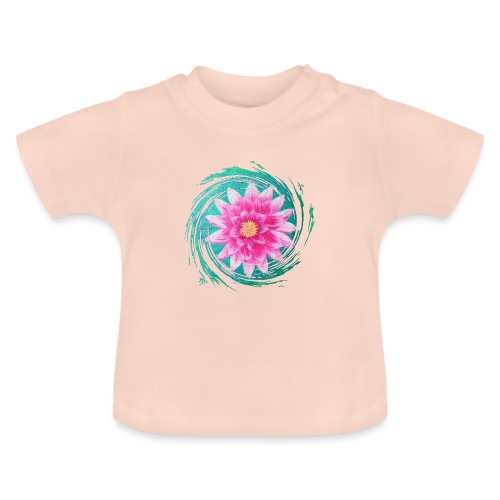 Leuchtender Lotus - Sonja Ariel von Staden - Baby Bio-T-Shirt mit Rundhals