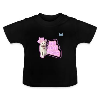 Badass Princess - T-shirt bio col rond Bébé - noir - Devant