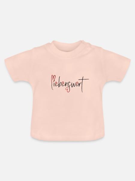 liebenswert - Baby Bio-T-Shirt mit Rundhals - Kristallrosa
