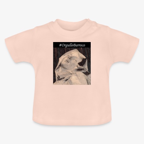 #OrgulloBarroco Teresa dibujo - Camiseta orgánica para bebé con cuello redondo